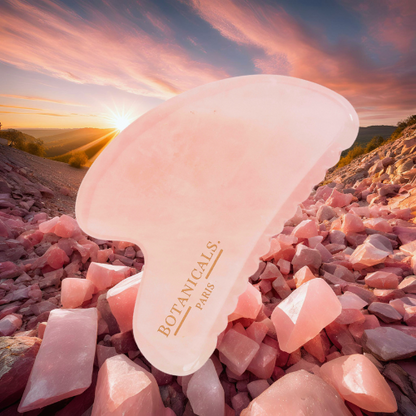 Pink Quartz Tooth Guasha